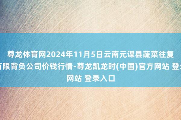 尊龙体育网2024年11月5日云南元谋县蔬菜往复市集有限背负公司价钱行情-尊龙凯龙时(中国)官方网站 登录入口