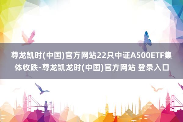 尊龙凯时(中国)官方网站22只中证A500ETF集体收跌-尊龙凯龙时(中国)官方网站 登录入口